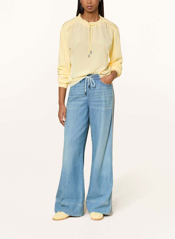 MARC CAIN Blusenshirt im Materialmix 407 flan