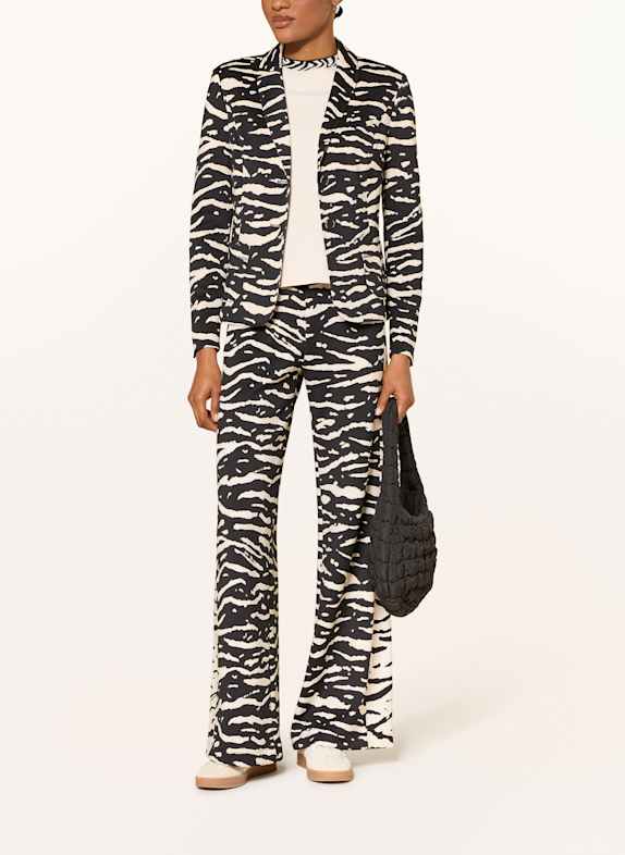 MARC CAIN Marlene-broek WELKOM van sweatstof ZWART / WIT