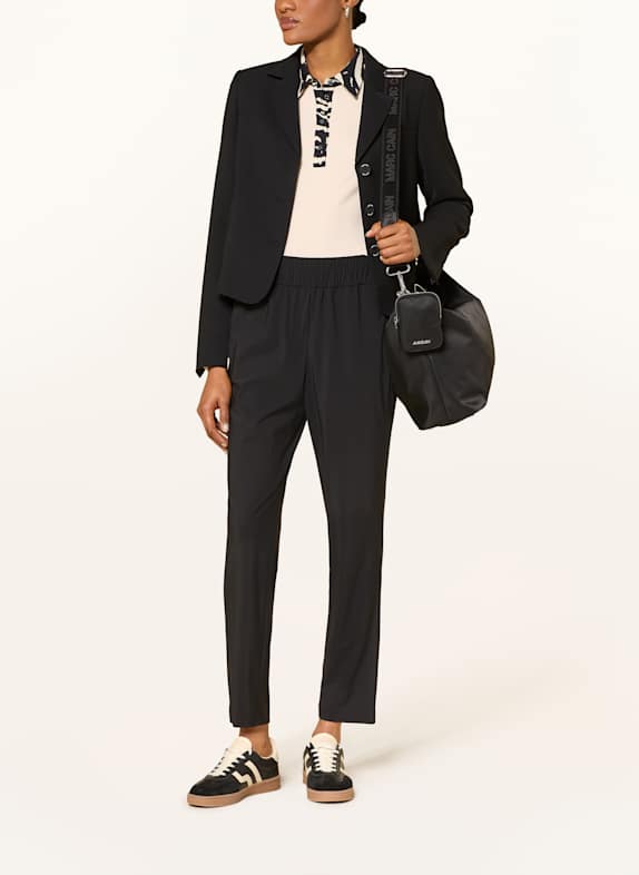 MARC CAIN Jersey poloshirt 900 BLACK