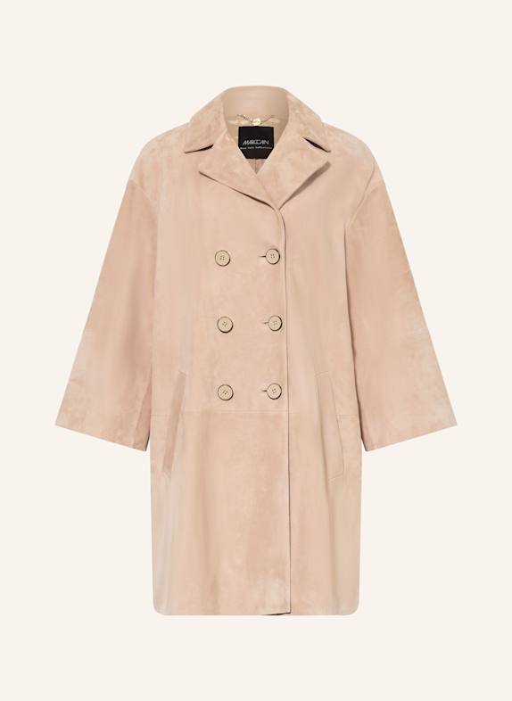 MARC CAIN Ledermantel 619 warm taupe new