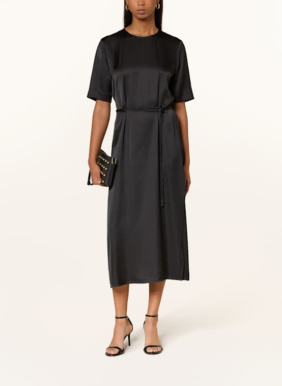 MARC CAIN Satinkleid 900 BLACK