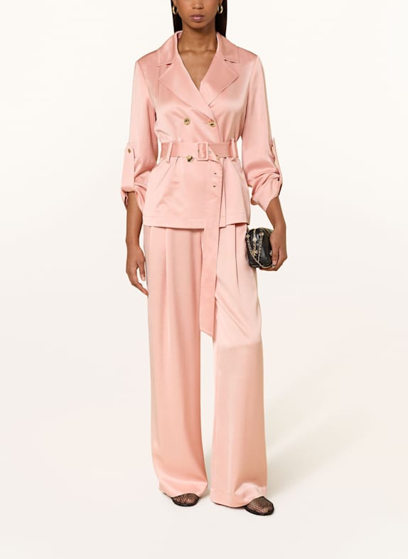 MARC CAIN satijnen blazer 217 peach beige