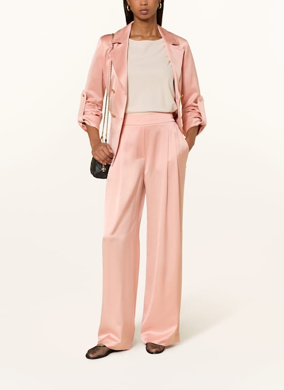 MARC CAIN Marlenehose WEDI aus Satin 217 peach beige