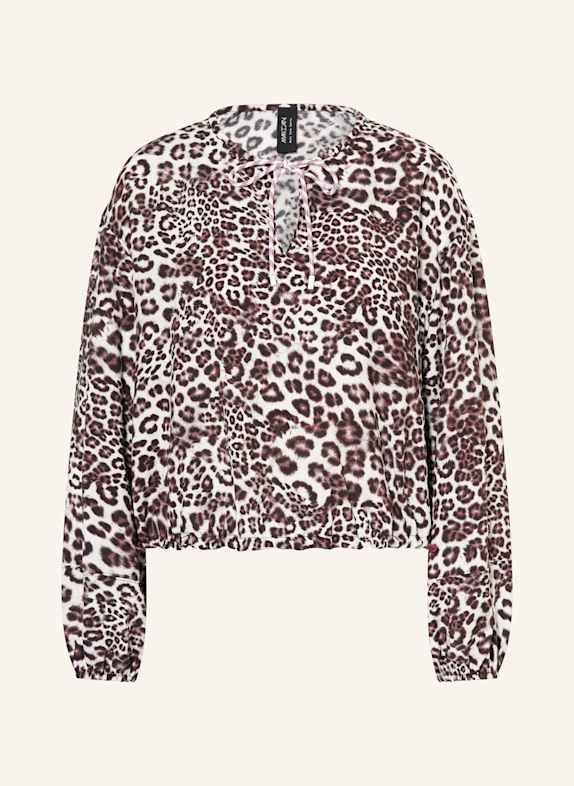 MARC CAIN Bluzka BIAŁY / CZARNY / BRUDNY RÓŻ