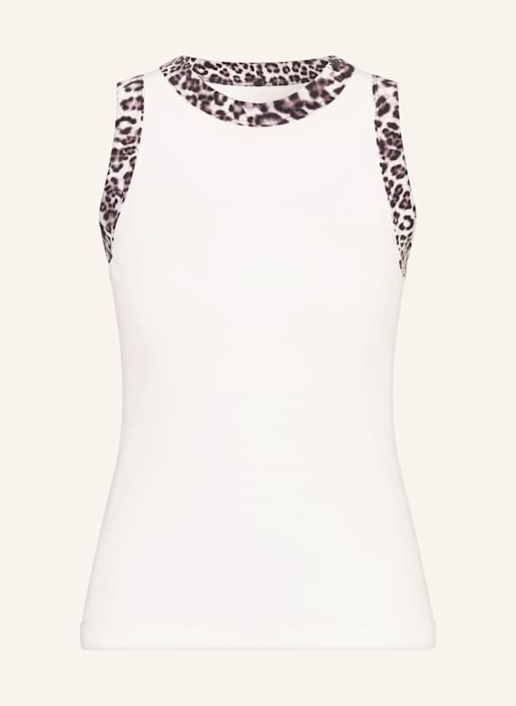 MARC CAIN Haut BLANC / NOIR / LILAS CLAIR