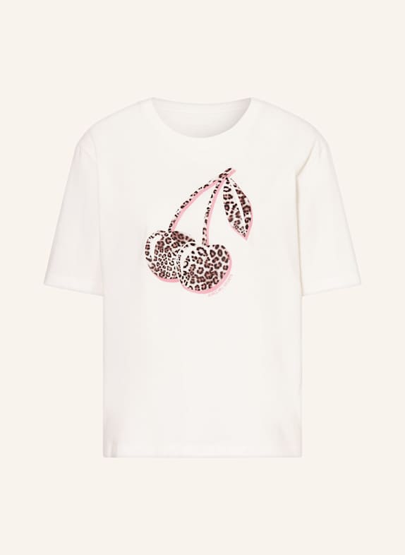 MARC CAIN T-shirt BLANC / NOIR / FUCHSIA