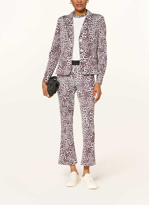 MARC CAIN Pantaloni 7/8 FREDERICA ALB / NEGRU / MOV DESCHIS