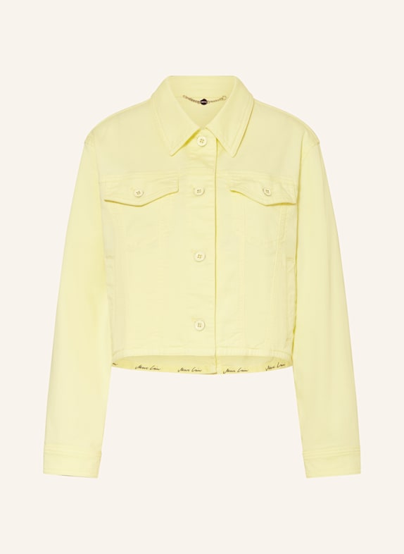 MARC CAIN Kurtka jeansowa JASNOŻÓŁTY