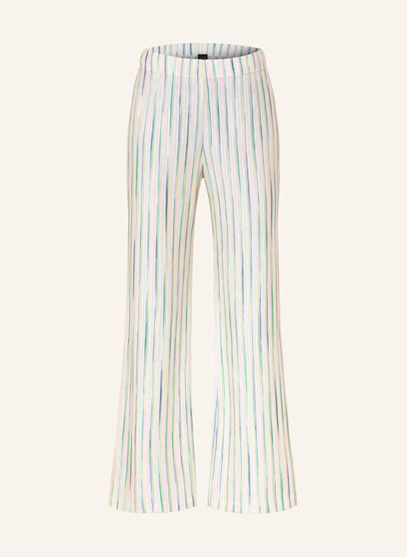MARC CAIN Knit trousers with glitter thread 255 pink tulle