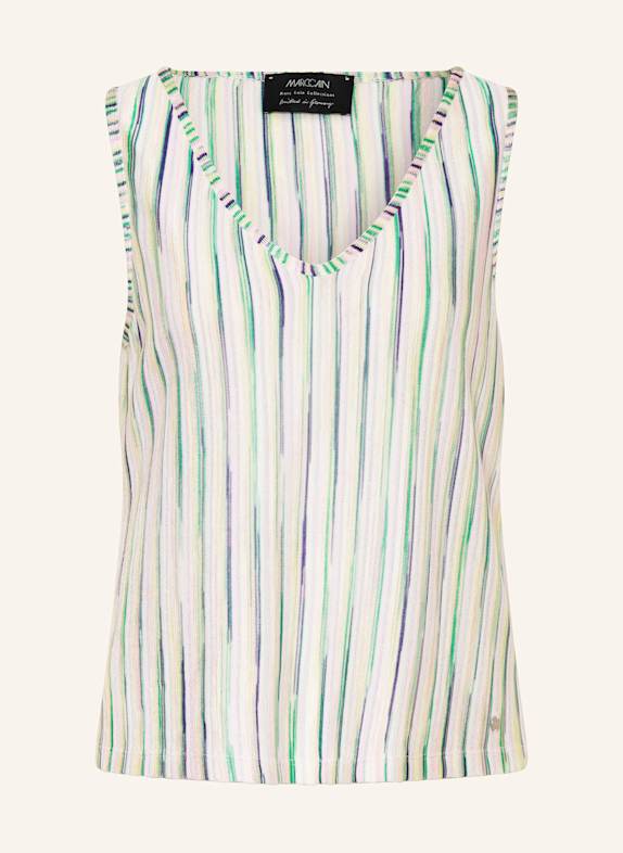 MARC CAIN Stricktop mit Glitzergarn 255 pink tulle