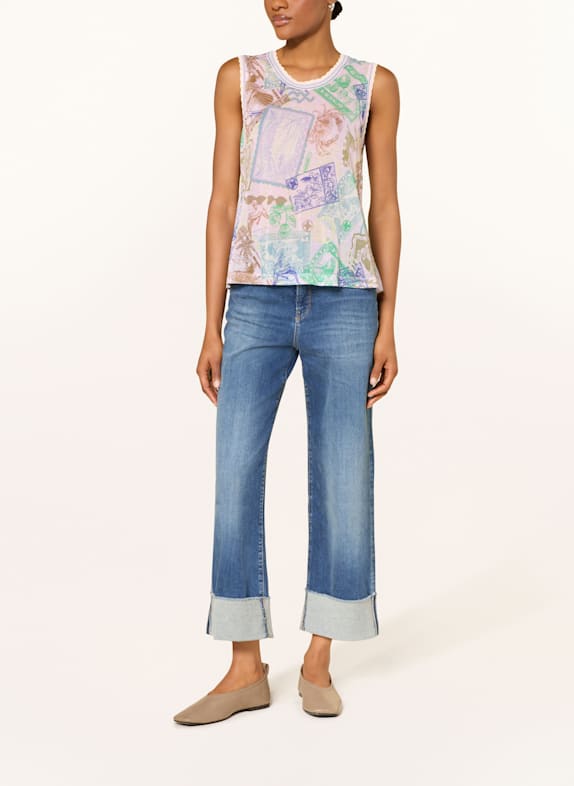 MARC CAIN gebreide top 255 pink tulle