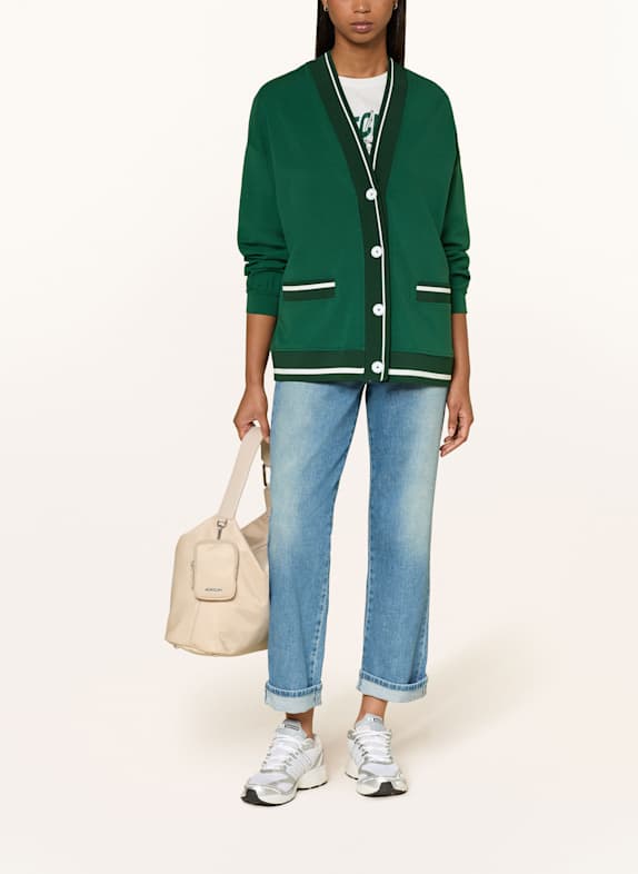 MARC CAIN sweatjack 556 dark jade green