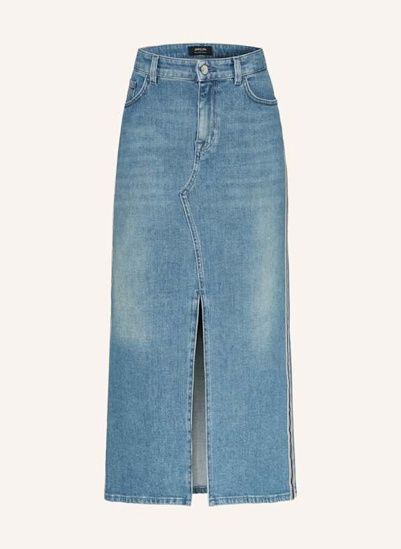 MARC CAIN Jeansrock mit Galonstreifen 353 blue denim