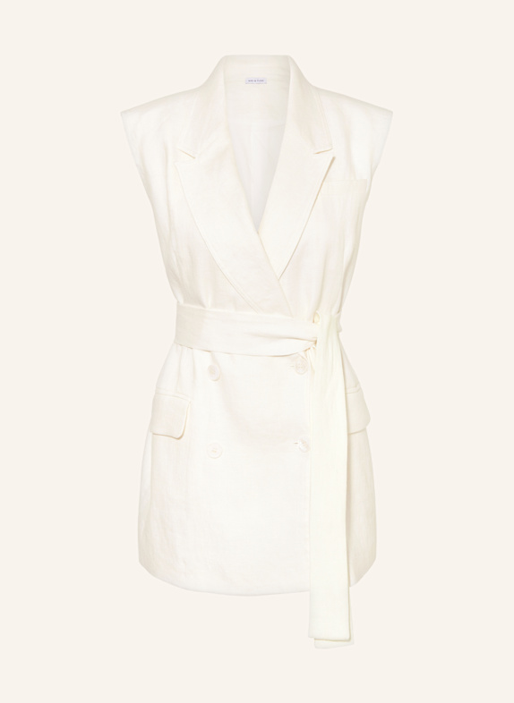 MRS & HUGS Blazerweste WEISS