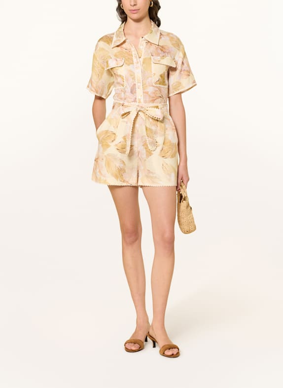 MRS & HUGS linnen blouse ECRU / BEIGE / NUDE