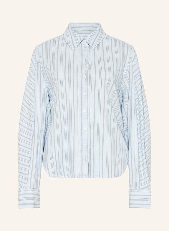 SAMSØE  SAMSØE Hemdbluse SANIA HELLBLAU / DUNKELBLAU / WEISS