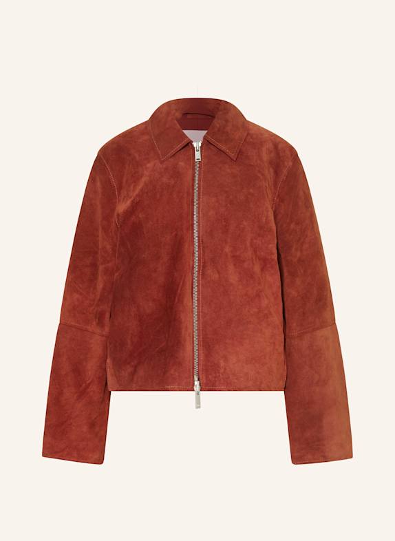 SAMSØE  SAMSØE SALYLO leather jacket RED