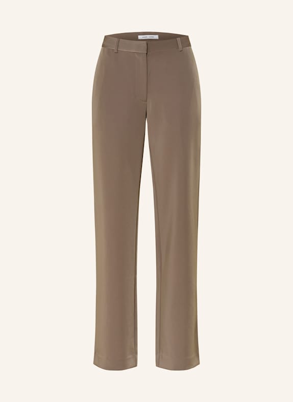 SAMSØE  SAMSØE Žerzejové kalhoty SAHOYS KHAKI