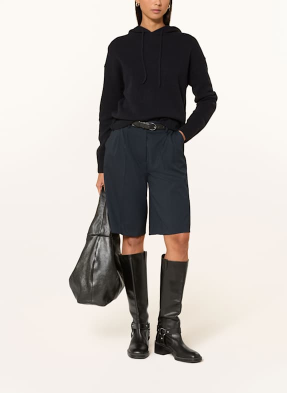 Marc O'Polo Strick-Hoodie DUNKELBLAU