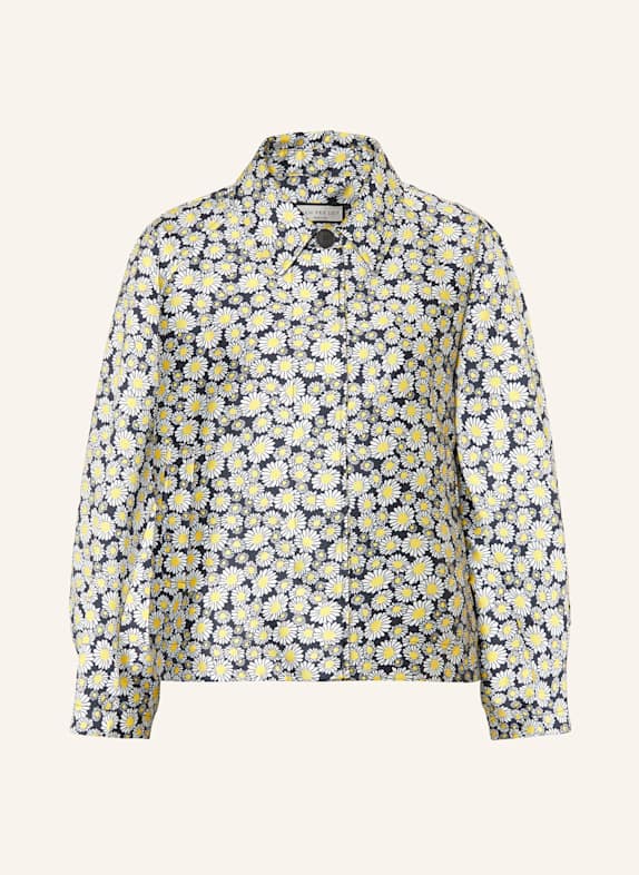 SEM PER LEI Oversized blouson ČERNÁ / BÍLÁ / ŽLUTÁ