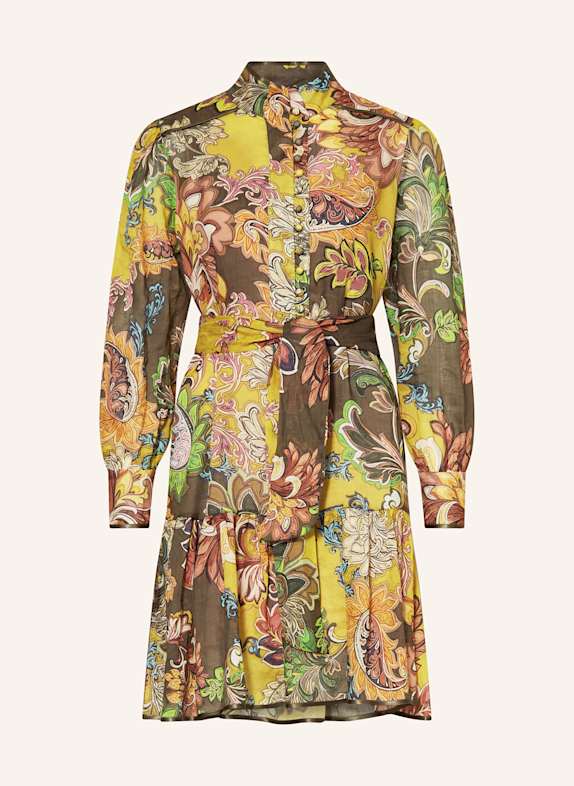 ANNA's Kleid mit abnehmbarer Schluppe OLIV / KHAKI / BRAUN