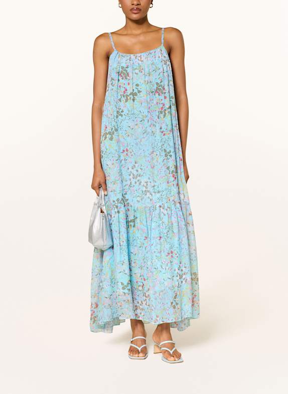 ANNA's Šaty TMAVĚ MODRÁ / SVĚTLE ZELENÁ / RŮŽOVÁ