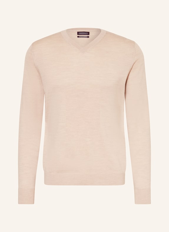 STROKESMAN'S Pullover aus Merinowolle BEIGE