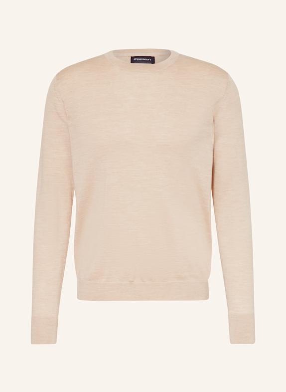 STROKESMAN'S Pullover aus Merinowolle BEIGE