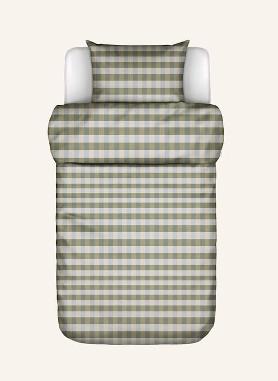 Marc O'Polo Bettwäsche MARE ECRU/ HELLBLAU/ OLIV