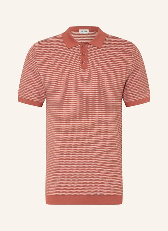 DRYKORN Knitted polo shirt TRITON Regular Fit DARK ORANGE