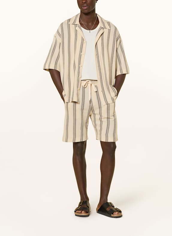 DRYKORN Gebreide shorts BRIKKO BEIGE / MARRON FONCÉ