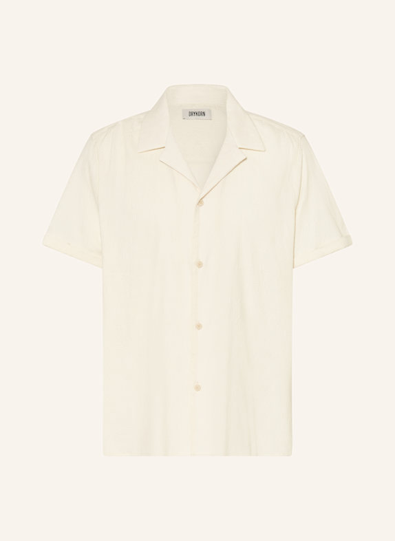 DRYKORN Jacquard resort shirt BIJAN_2 Comfort Fit LIGHT BROWN