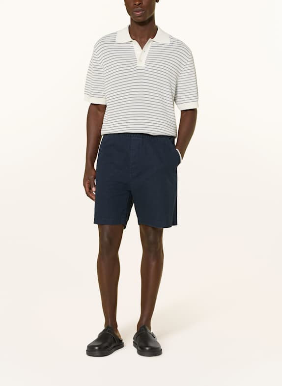 DRYKORN Strikket polo TAMIAN Relaxed Fit ECRU / SORT
