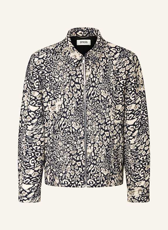 DRYKORN Jacquard-Overjacket RIKKA_2 DUNKELBLAU / BEIGE