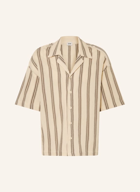 DRYKORN Gebreid resorthemd BASIIL Comfort Fit LICHTBRUIN / MARRON FONCÉ