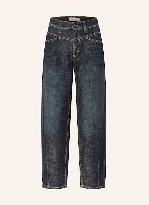 CAMBIO Jeansy cropped ELIN 5440 cross dark soft tea