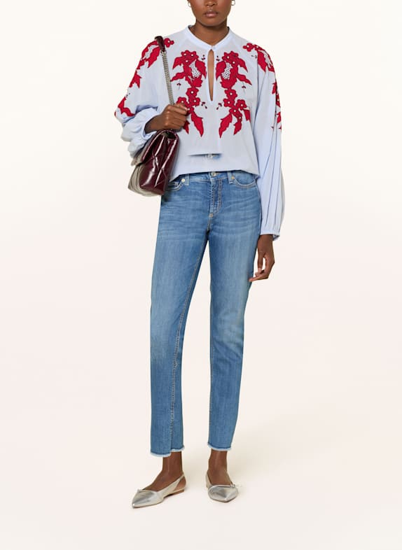 CAMBIO Jeans PIPER 5182 glam used fringed hem