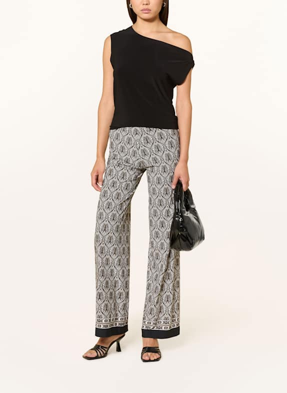 CAMBIO Broek ALLISON ZWART / CRÈME