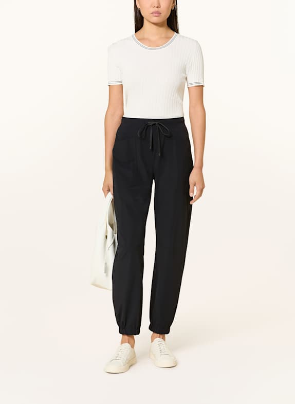 CAMBIO Broek JUNE in joggingstijl ZWART