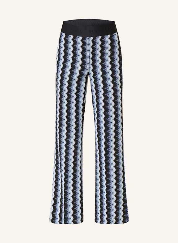 CAMBIO Pantalon au crochet FAITH BLEU FONCÉ / LILAS CLAIR / BLEU CLAIR