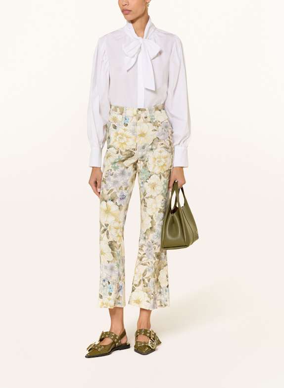 CAMBIO 7/8-broek FABIENNE ECRU / KAKI / LICHTPAARS