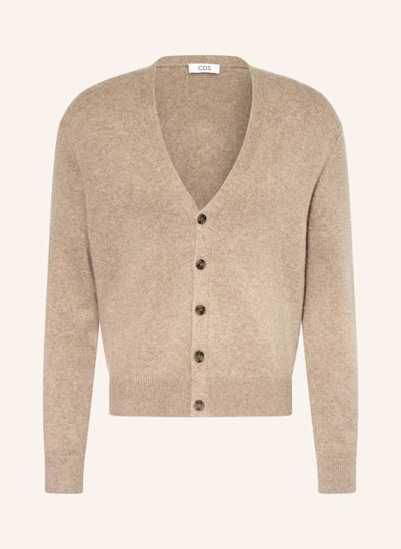 COS Cashmere cardigan DARK BROWN