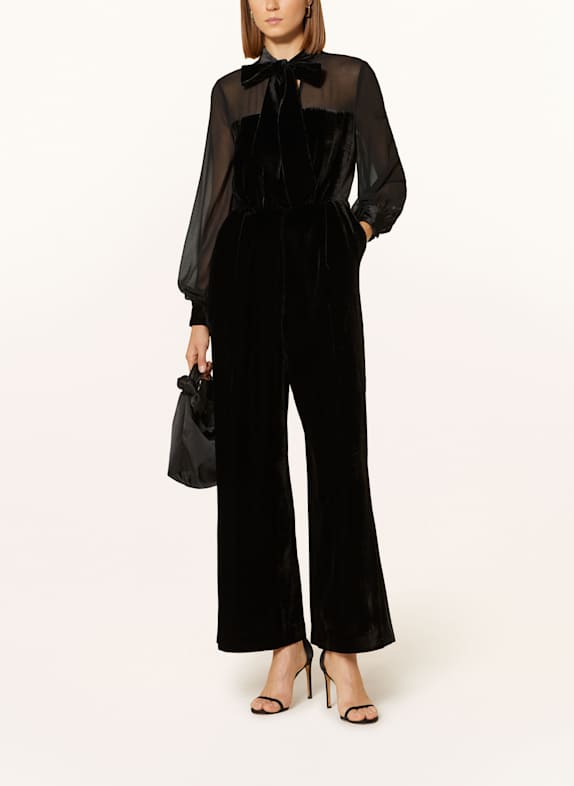 Phase Eight Jumpsuit MAGIE aus Samt SCHWARZ