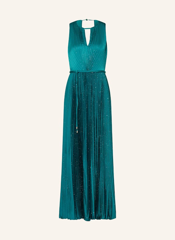 Phase Eight Kleid SIMARA mit Plissees und Glitzergarn PETROL