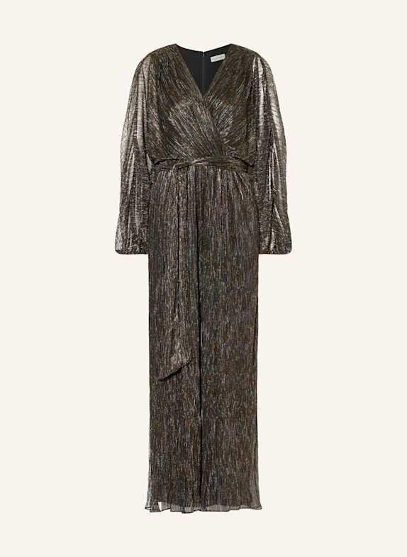 Phase Eight Jumpsuit RACHEL mit Glitzergarn und Plissees BRAUN