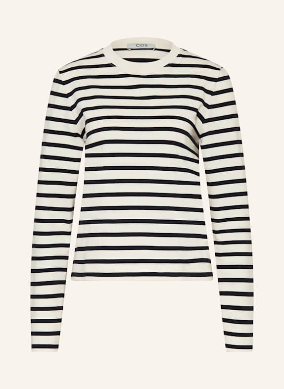 COS Longsleeve DUNKELBLAU / ECRU