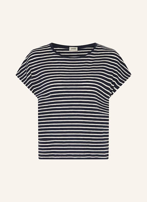 DRYKORN T-Shirt VANOPE BLAU / WEISS