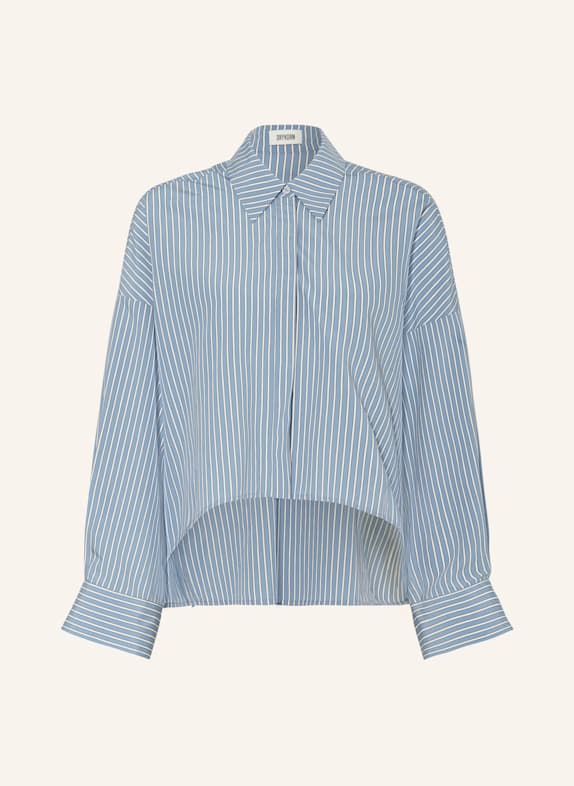 DRYKORN Hemdbluse OSHIA BLAUGRAU / WEISS