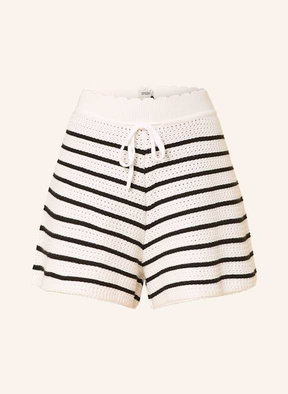 DRYKORN Strickshorts ARDNA ECRU / SCHWARZ