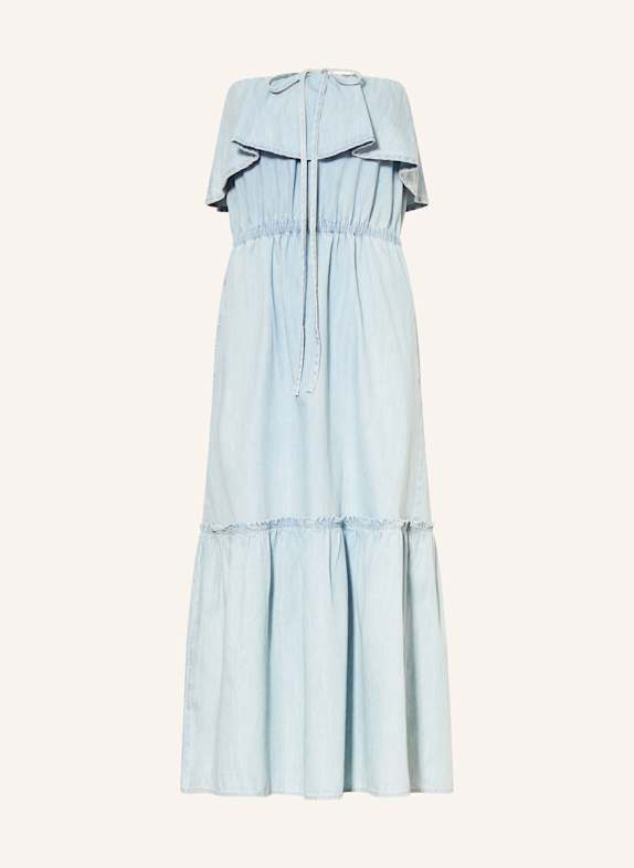 DRYKORN Off-Shoulder-LUMIRA in Jeansoptik HELLBLAU